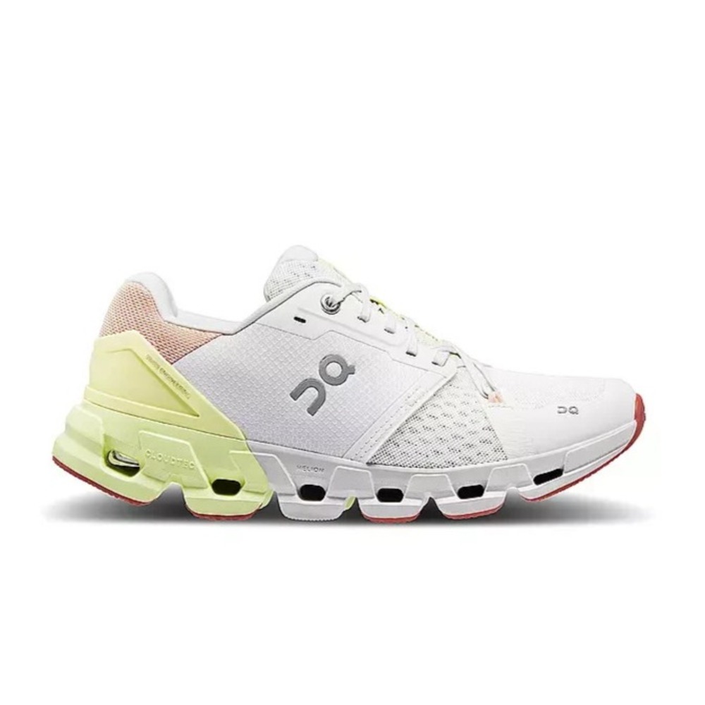 On Cloud Cloudflyer 4 Women's Size 5 Running Shoes White/Hay Athletic Sneakers
